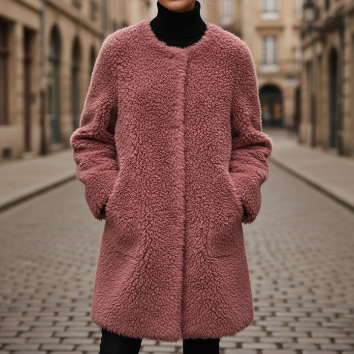 Giacca In Pelliccia Ecologica Sherpa Oversize