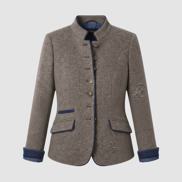 Giacca donna con collo alla coreana