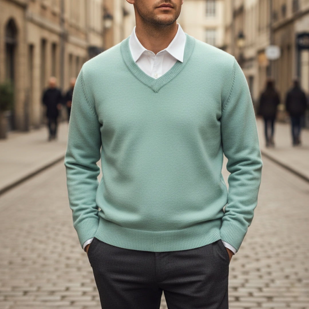 Maglione Uomo Scialle a V