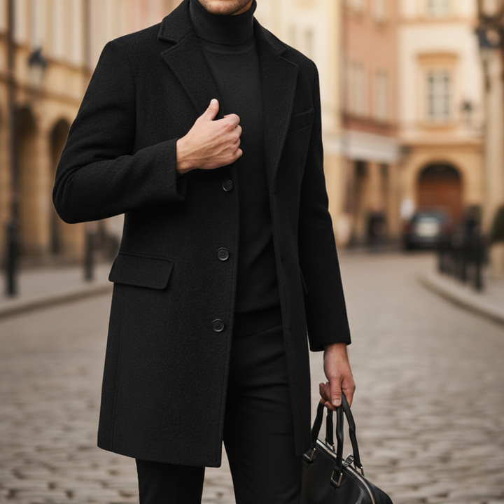 Cappotto elegante da uomo tre bottoni