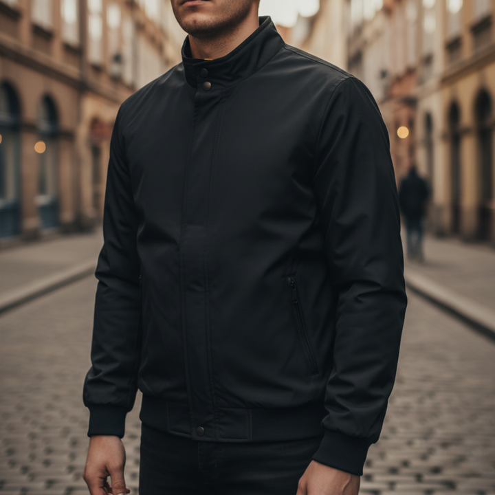 Giacca da uomo bomber con zip