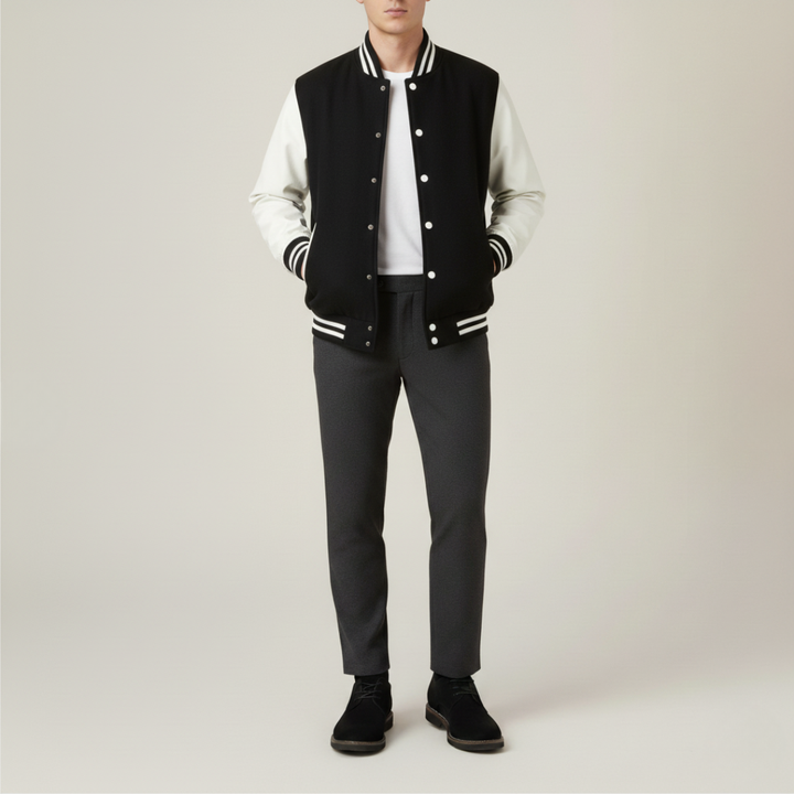 Giacca Varsity Uomo Bicolore
