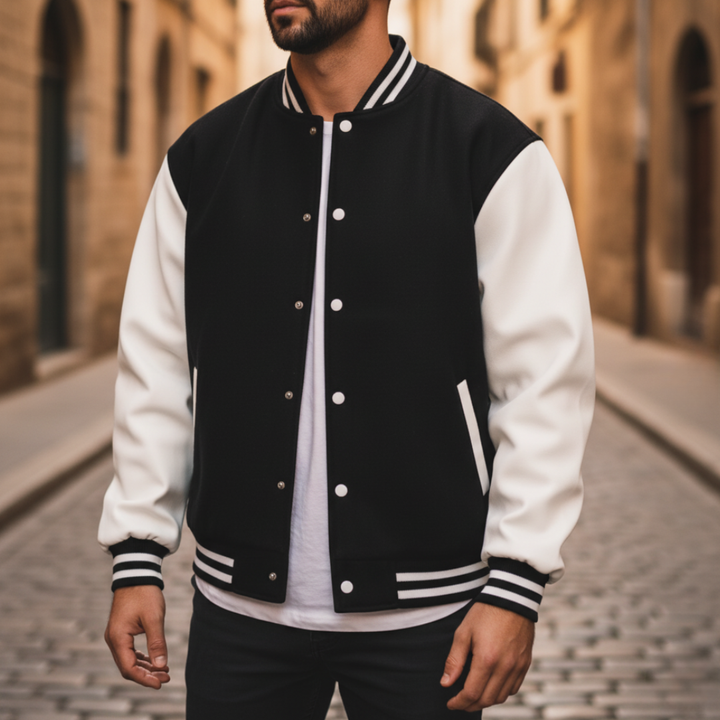 Giacca Varsity Uomo Bicolore