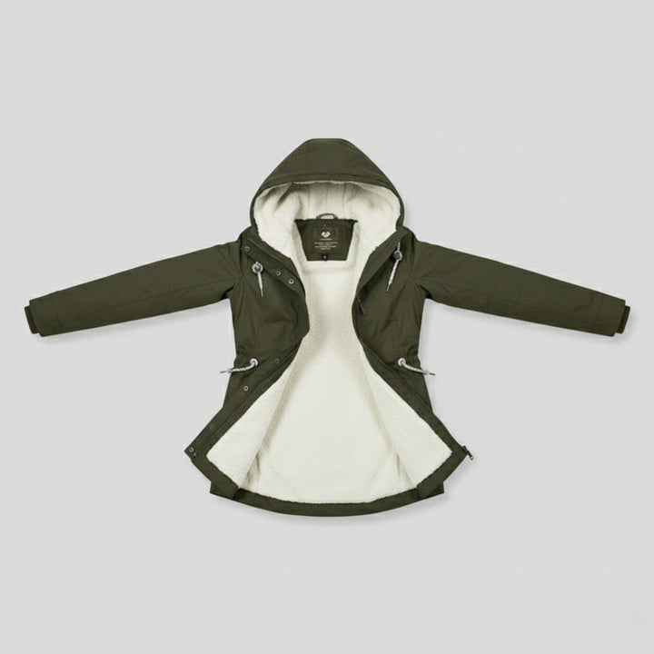 Giacca invernale foderata con cappuccio