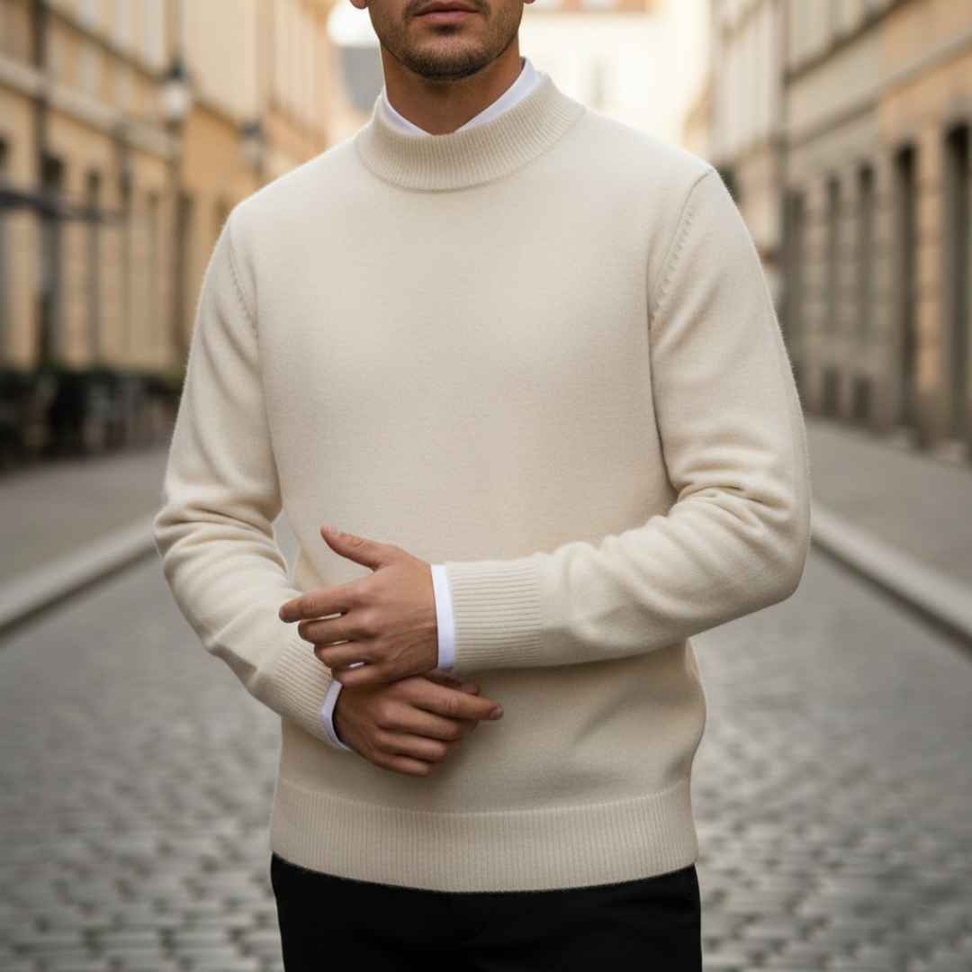 Maglione da uomo a collo alto