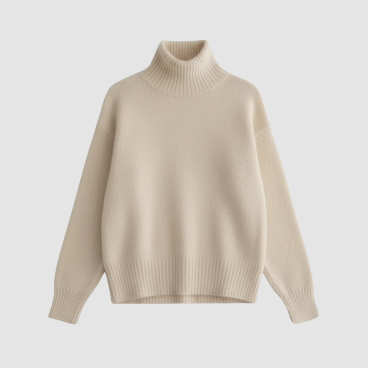 Maglione dolcevita da donna in cashmere