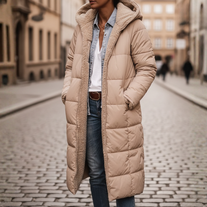 Giacca imbottita donna con cappuccio