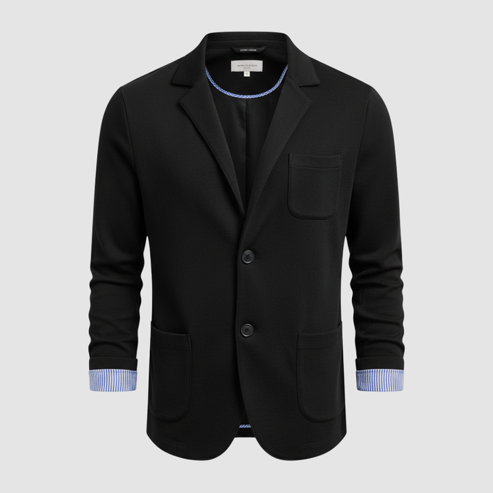 Blazer in maglia da uomo a due bottoni