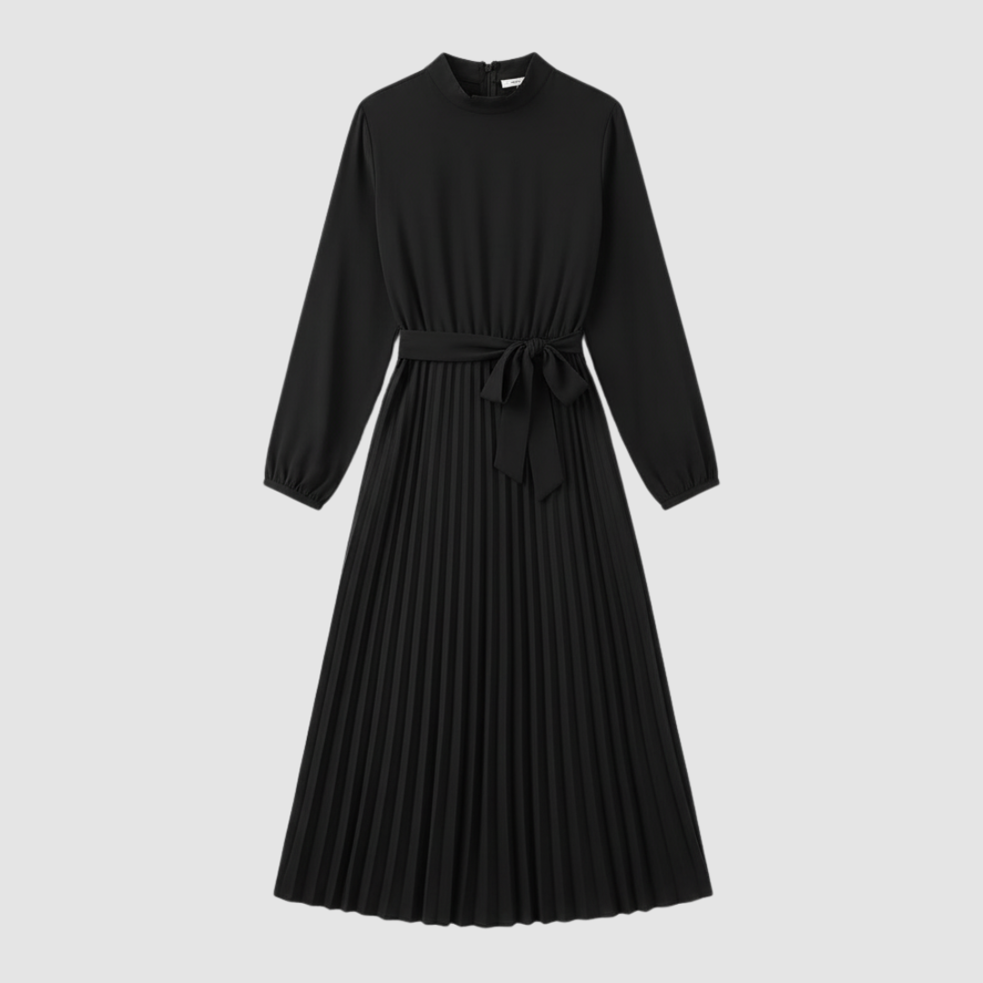 Abito lungo donna a pieghe