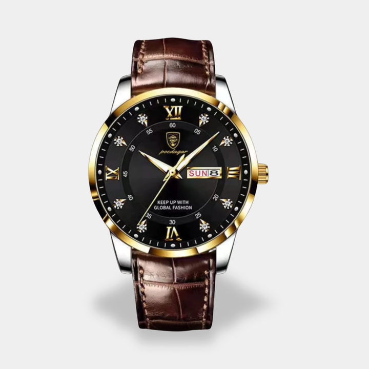 Orologio da Uomo Cronografo con Cinturino in Pelle