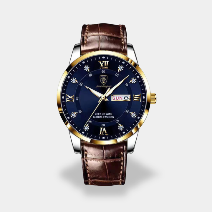 Orologio da Uomo Cronografo con Cinturino in Pelle