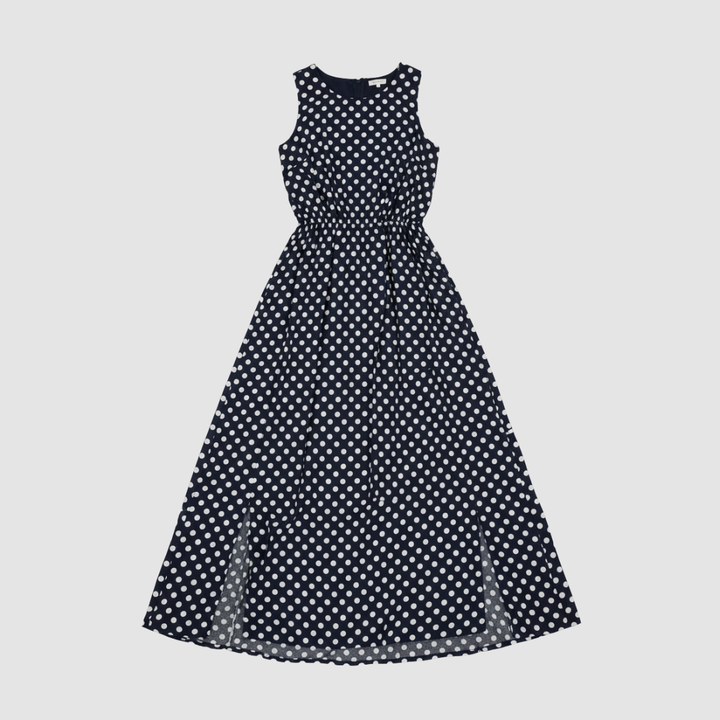 Vestito da donna lungo a pois