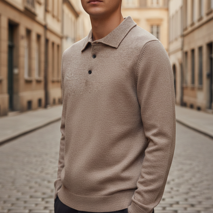 Maglione da uomo con colletto