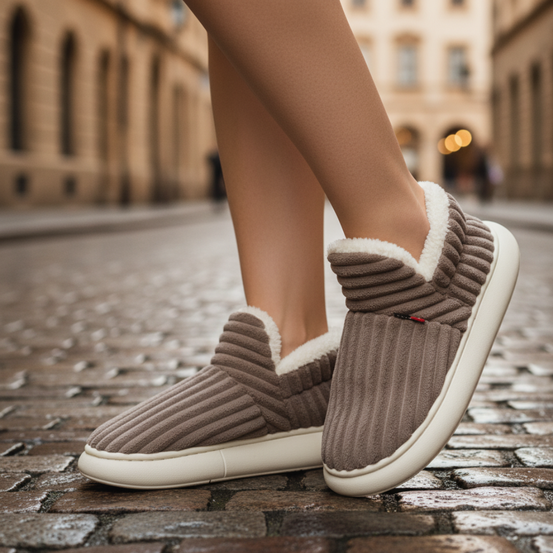 Pantofole unisex con pelo sintetico