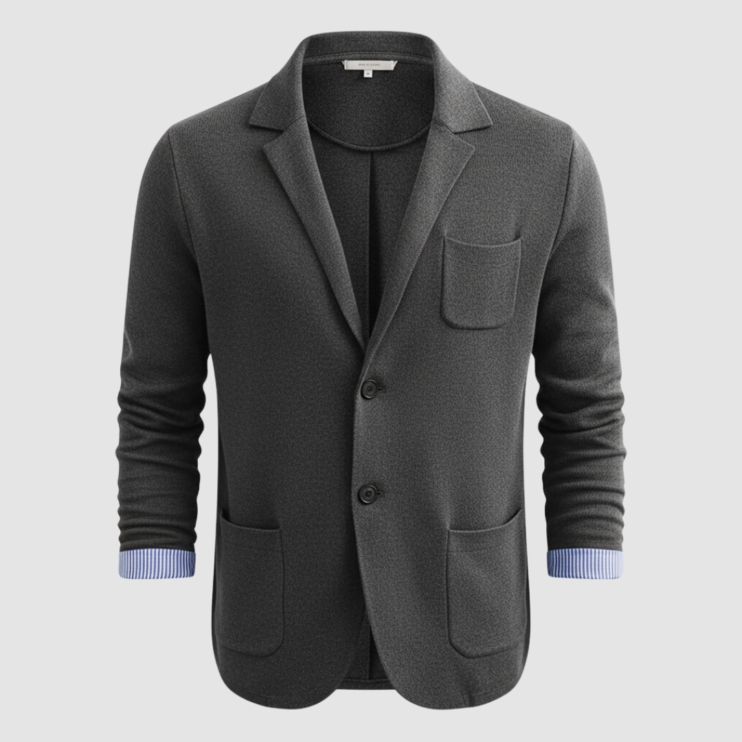 Blazer in maglia da uomo a due bottoni