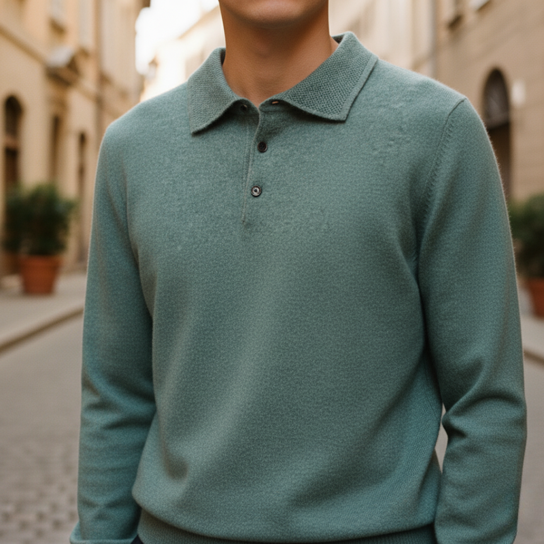 Maglione da uomo con colletto