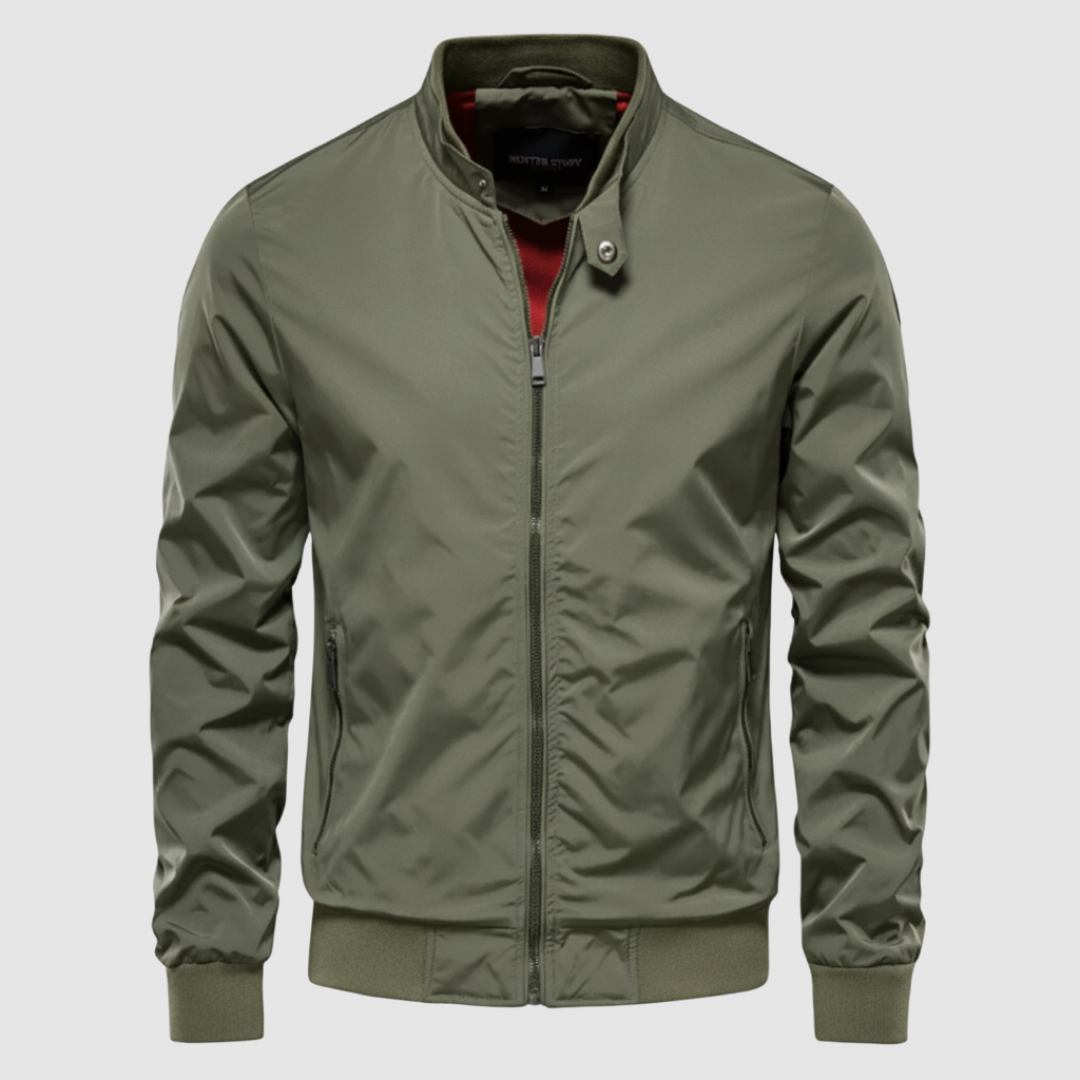 Giacca da uomo bomber con zip