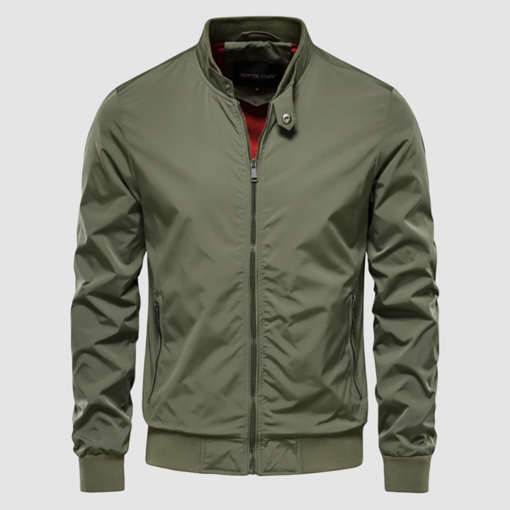Giacca da uomo bomber con zip