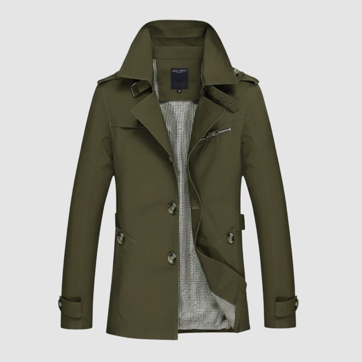 Trench Cappotto Uomo Casual Medio Lungo