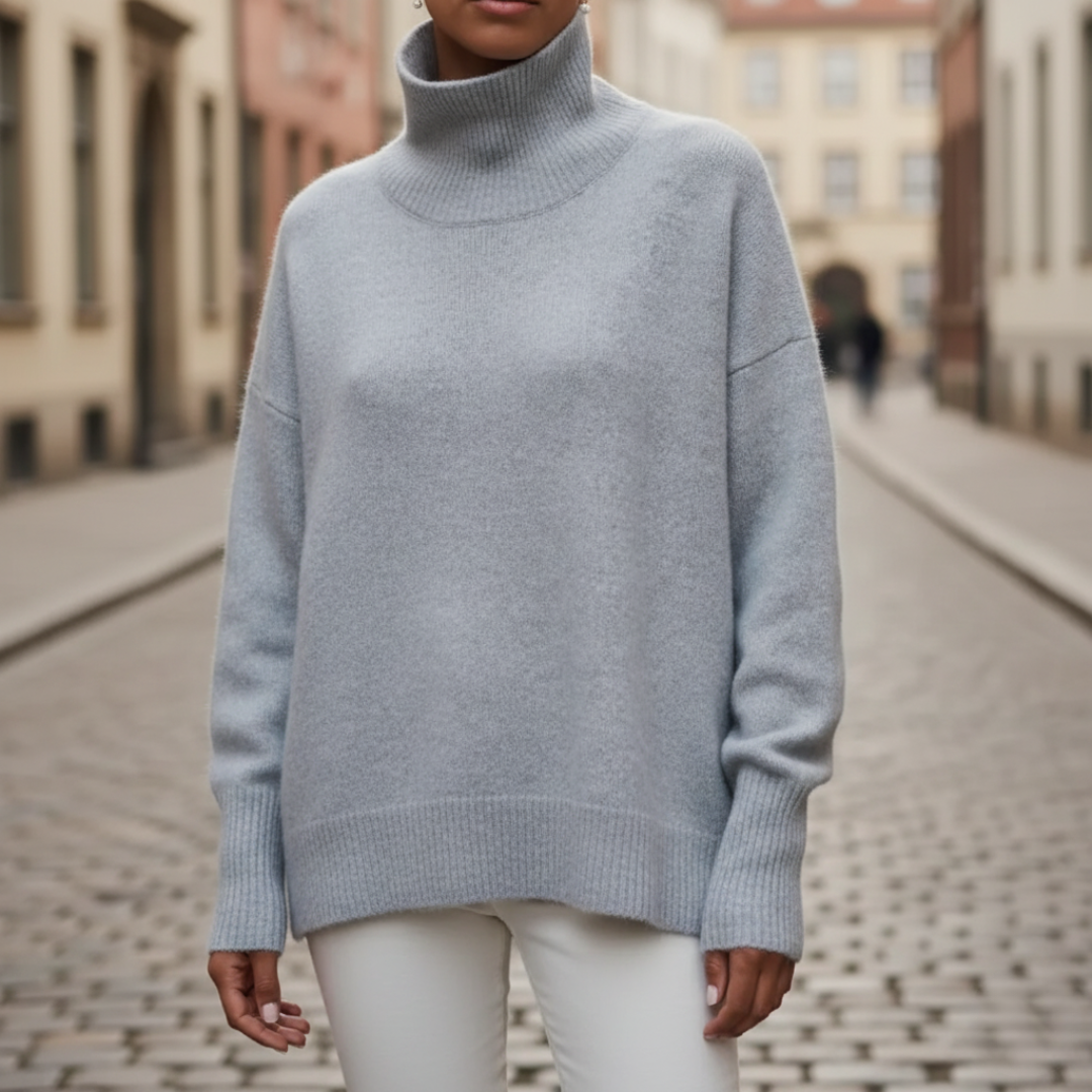 Maglione con collo alto per donna