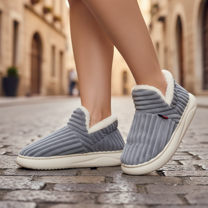 Pantofole unisex con pelo sintetico