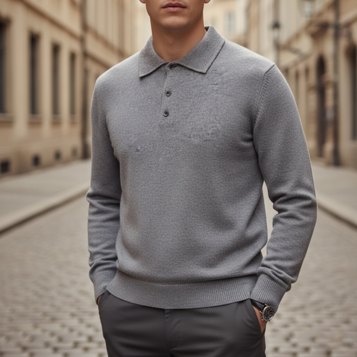 Maglione da uomo con colletto