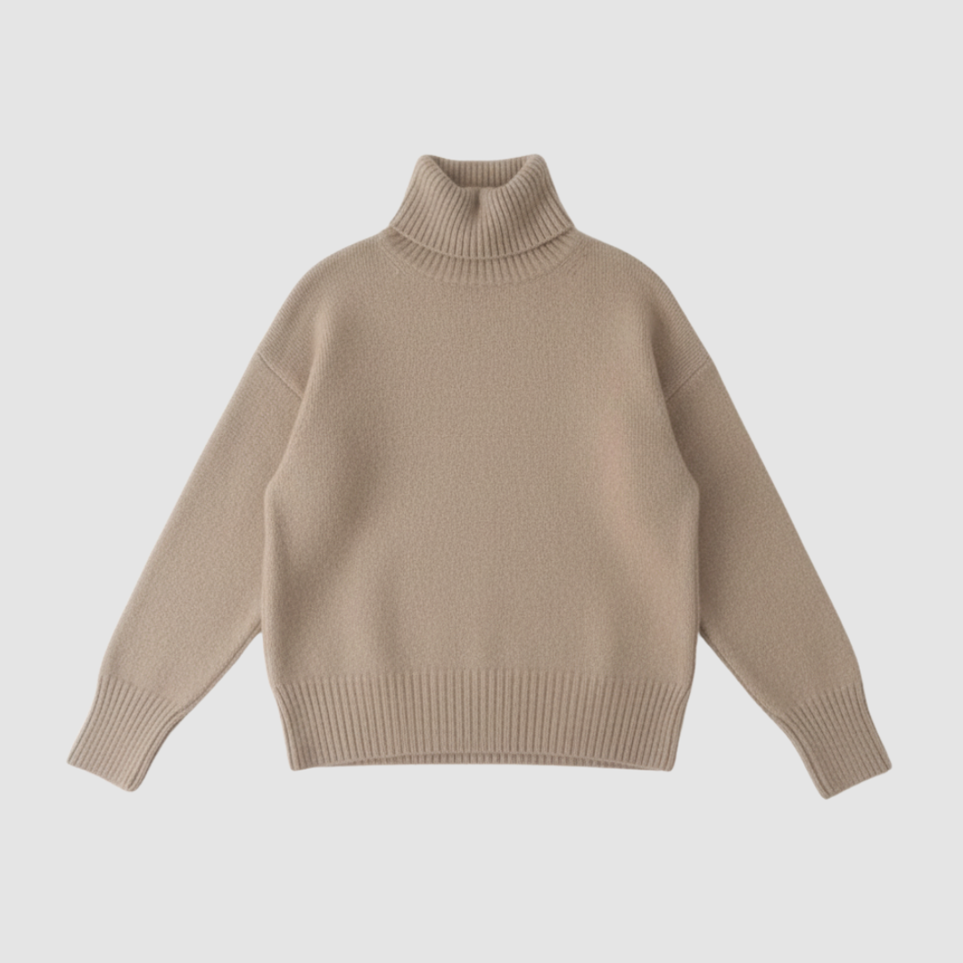 Maglione dolcevita da donna in cashmere