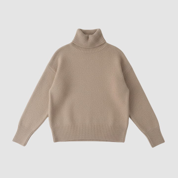 Maglione dolcevita da donna in cashmere