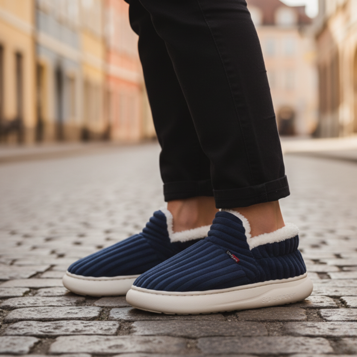 Pantofole unisex con pelo sintetico