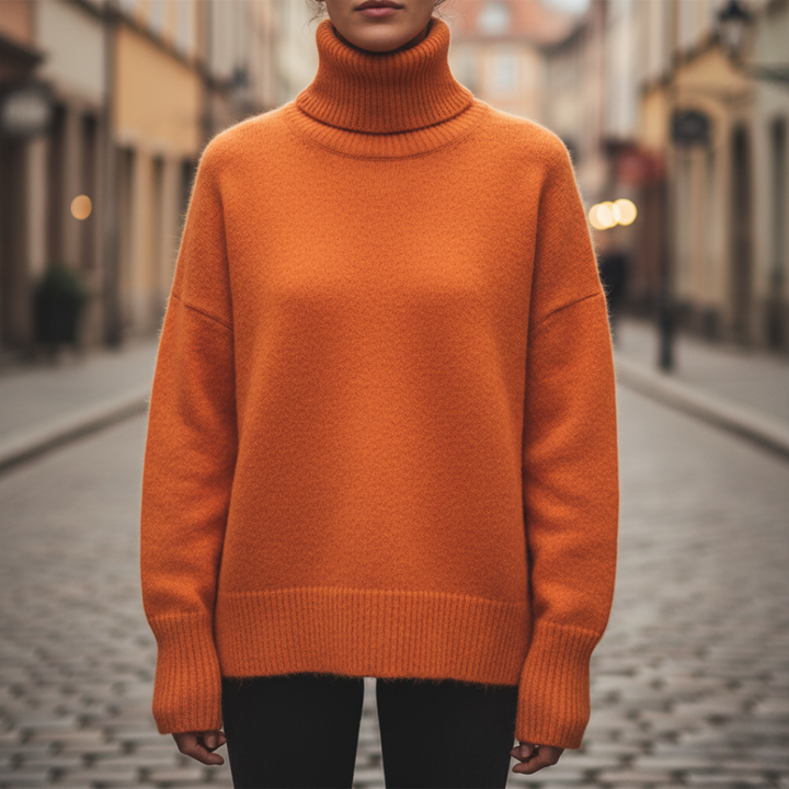 Maglione con collo alto per donna