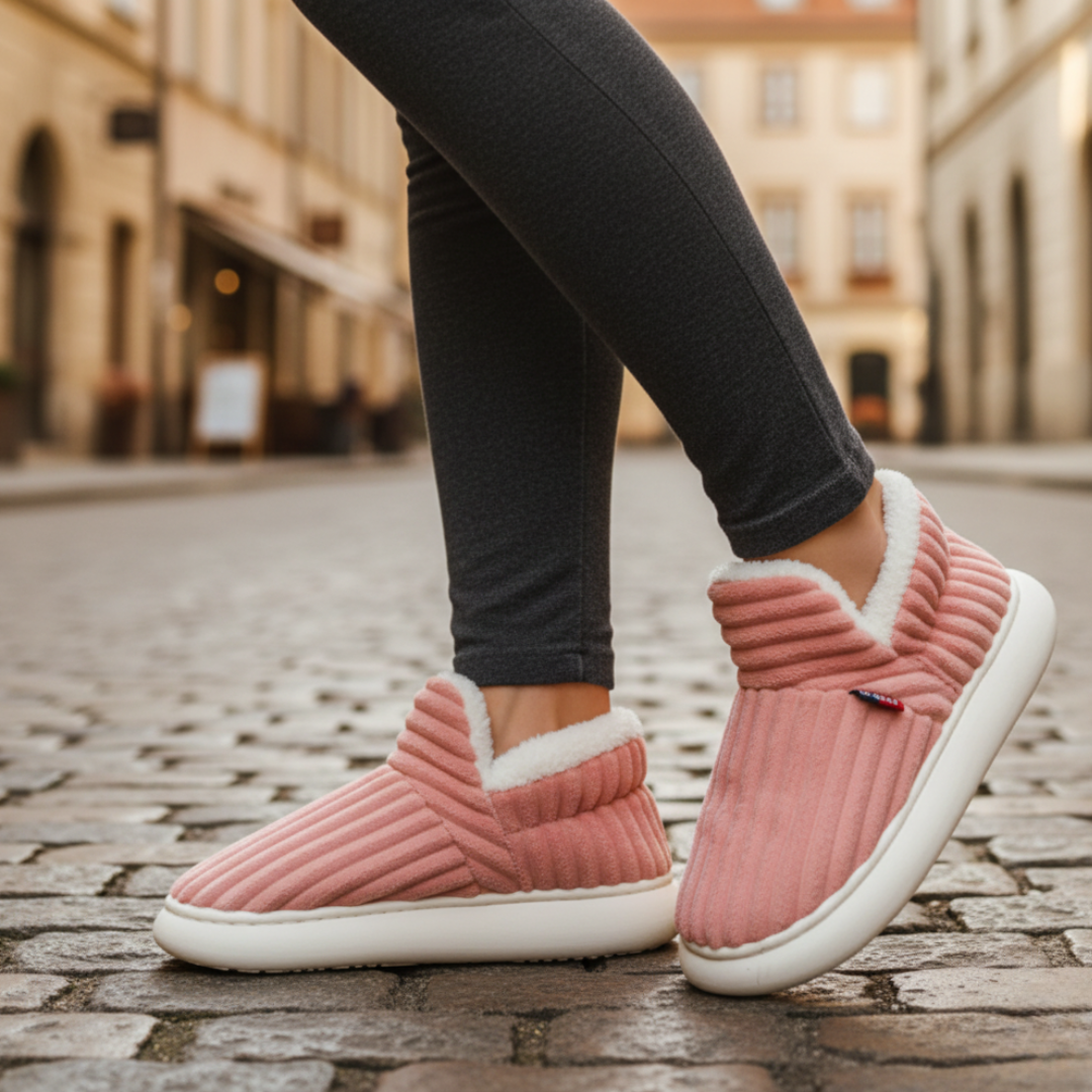 Pantofole unisex con pelo sintetico