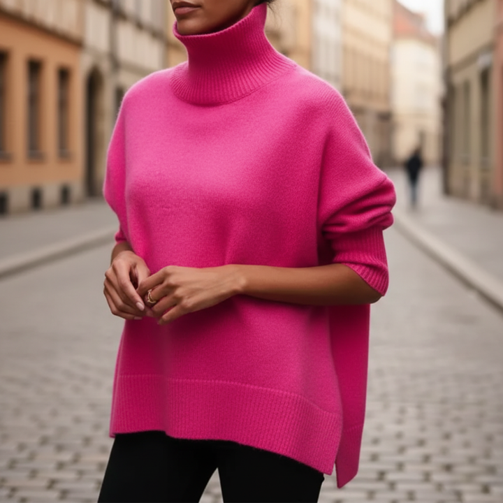 Maglione con collo alto per donna