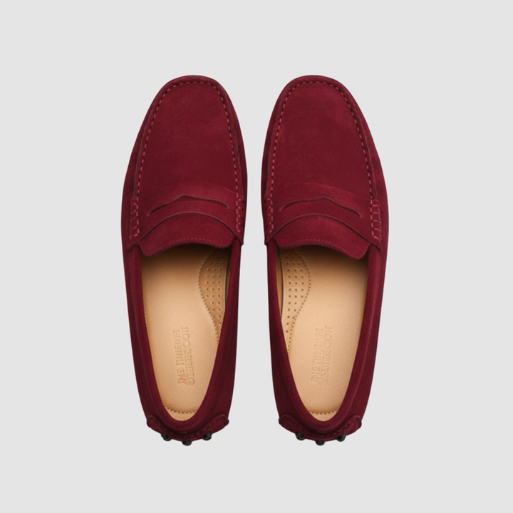 Mocassini uomo in pelle scamosciata