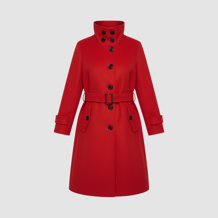 Cappotto da donna in lana stile trench