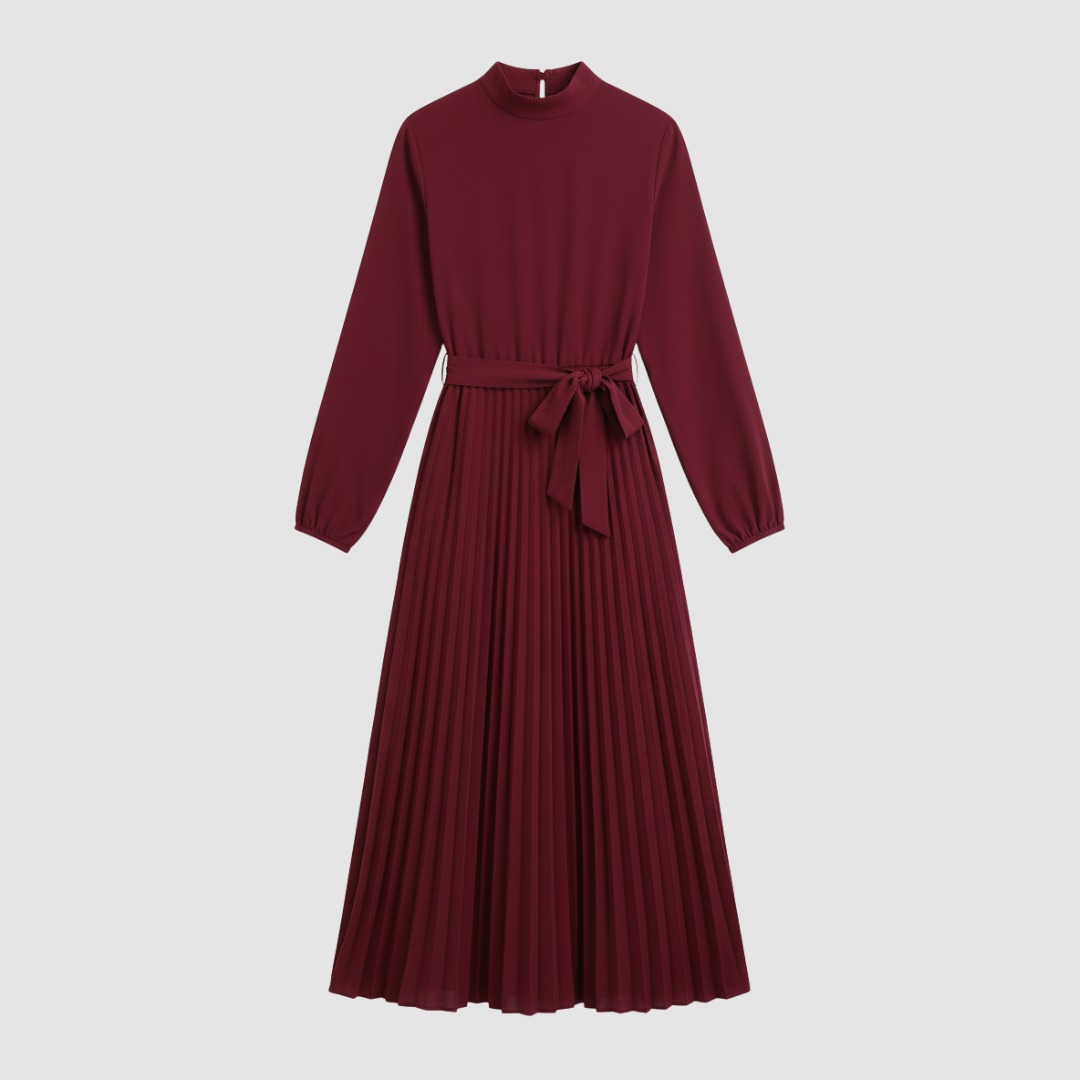 Abito lungo donna a pieghe