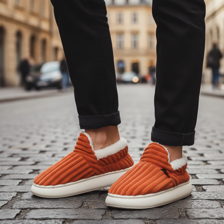 Pantofole unisex con pelo sintetico