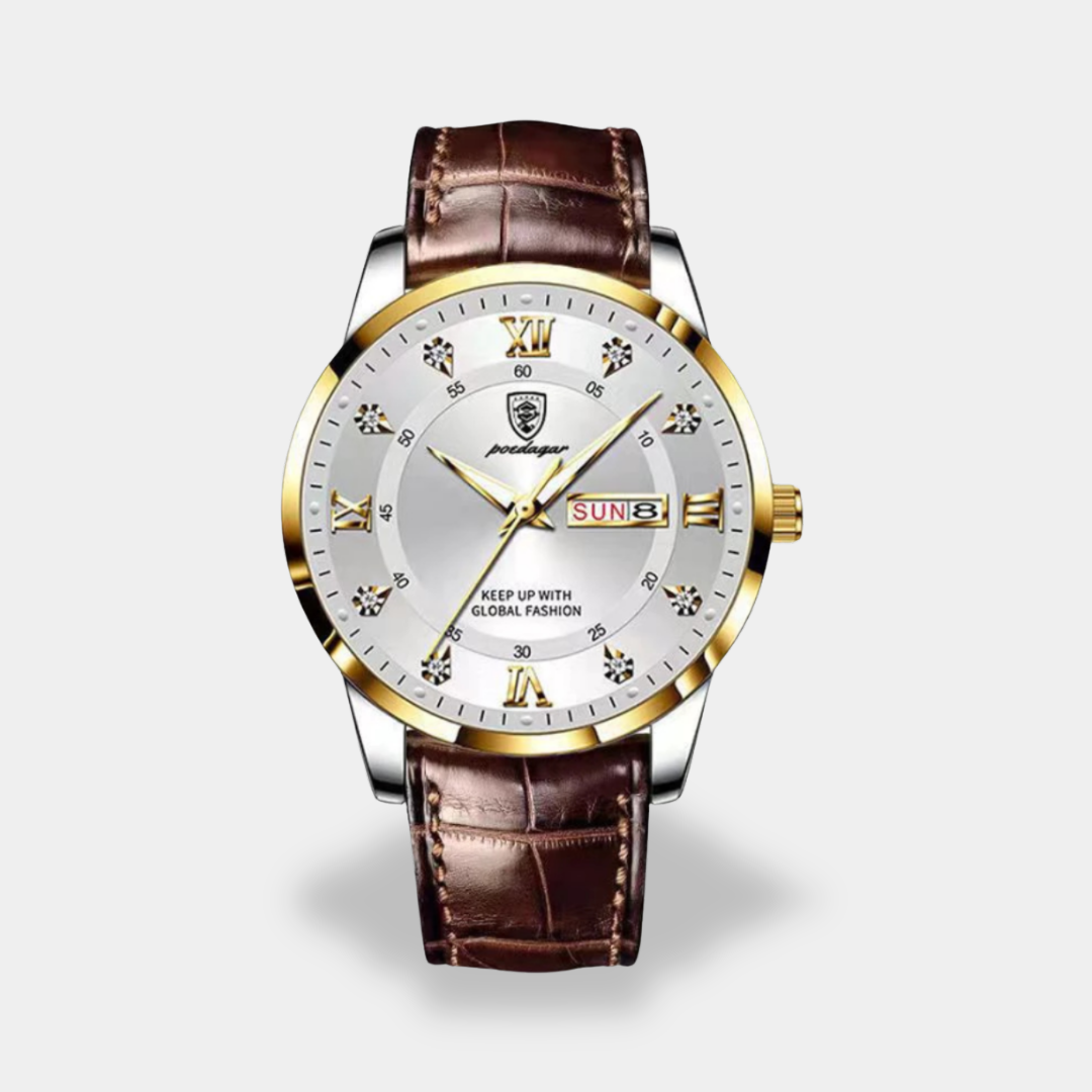 Orologio da Uomo Cronografo con Cinturino in Pelle