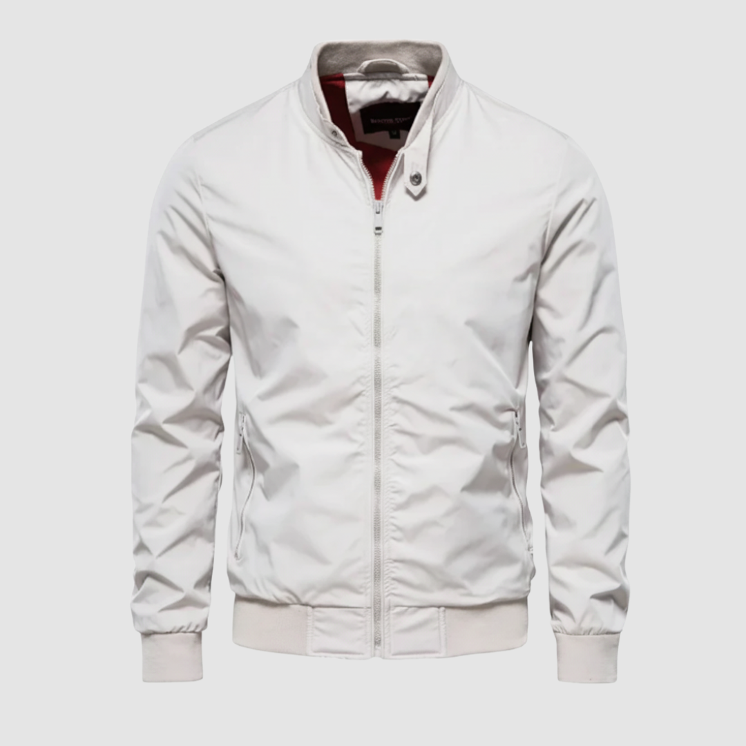 Giacca da uomo bomber con zip