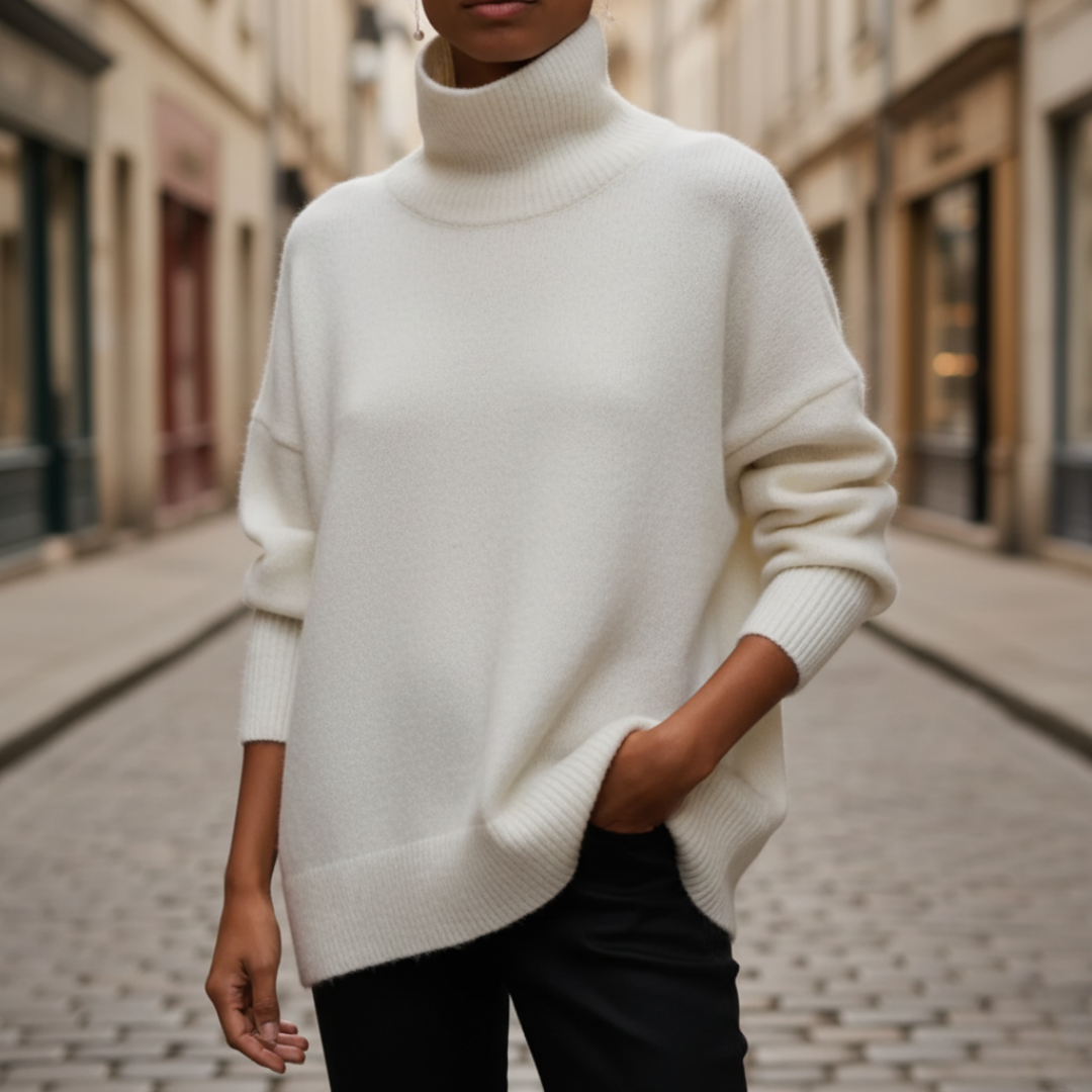 Maglione con collo alto per donna